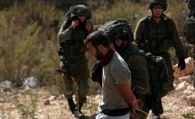 العدو الصهيوني يعتقل مواطنا فلسطينيا وعددا من المتضامنين الأجانب في يطا
