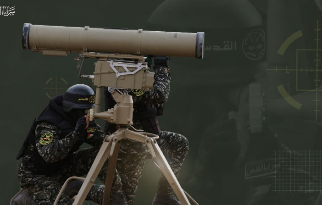 سرايا القدس تستهدف تجمع للجنود الصهاينة بصاروخ موجه في موقع الإرسال