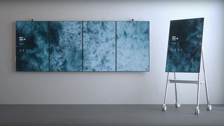 مايكروسوفت تطرح حاسبا لوحيا عملاقا مايكروسوفت تطرح حاسبا لوحيا عملاقا