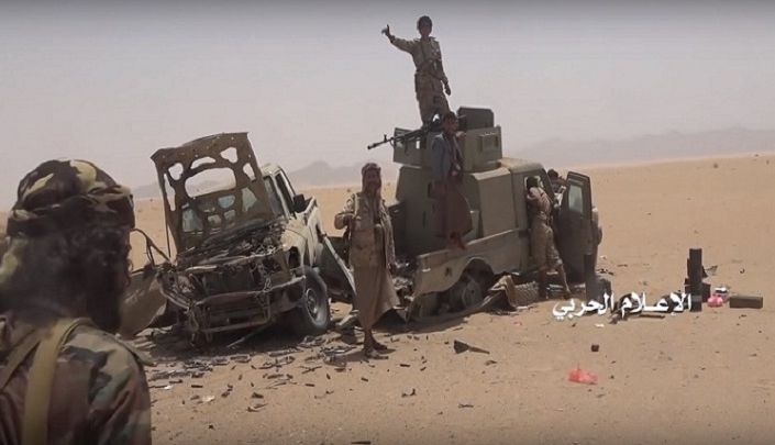 قتلى وجرحى وتدمير آليتين للمرتزقة في جبهتي المهاشمة والظهرة بالجوف