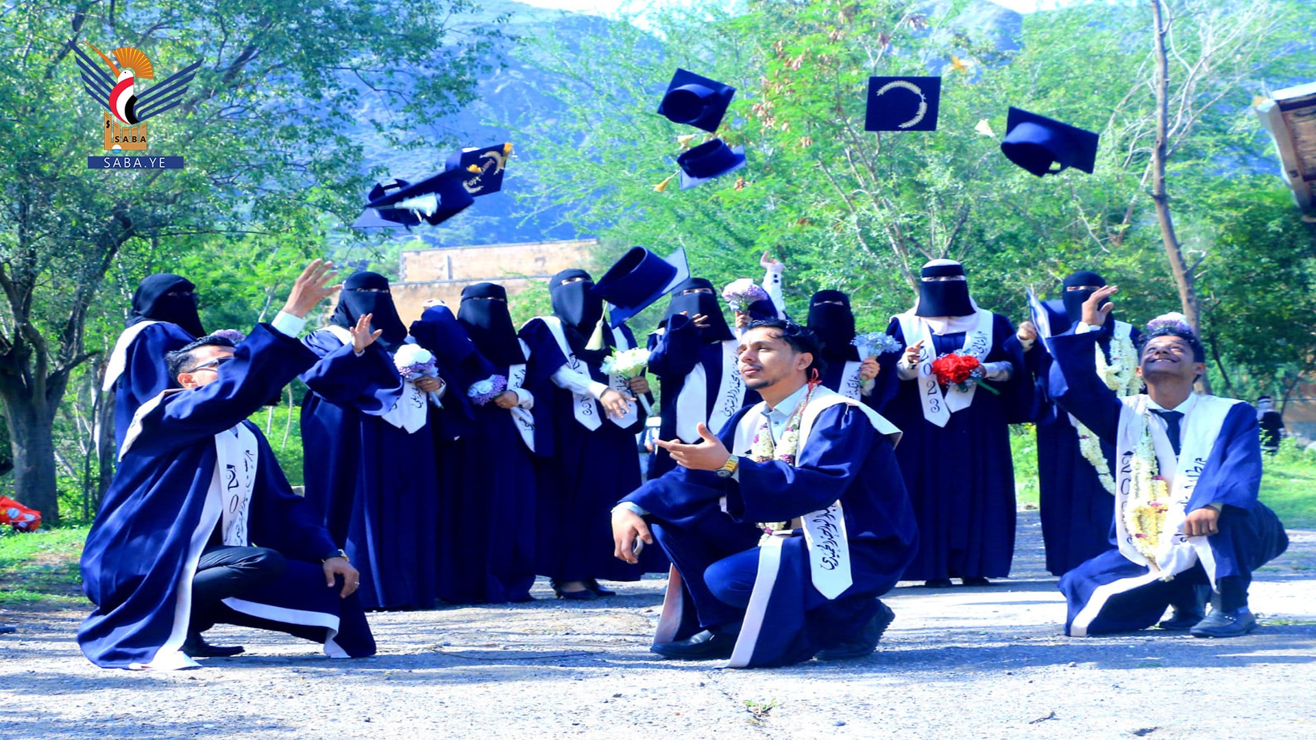 حفل تخرج الدفعة الأولى من المعهد التقني الصناعي في مديرية العدين بإب