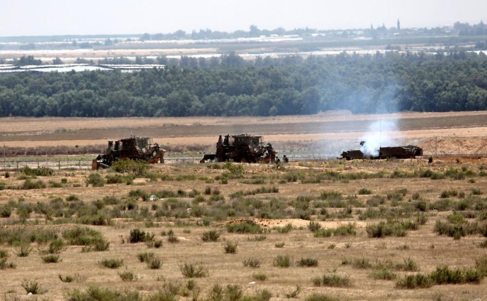 توغل صهيوني بمحاذاة السياج الأمني شرقي المغازي