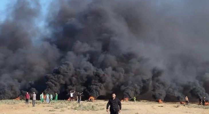 إصابة فلسطينيين برصاص العدو خلال فعاليات شعبية شرق غزة