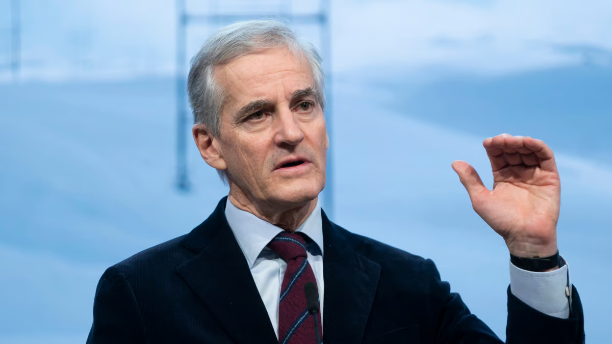 رئيس وزراء النرويج: الحصار الكامل على غزة لا يتماشى مع القانون الدولي للحرب