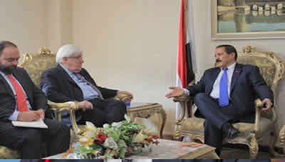 وزير الخارجية يلتقي المبعوث الأممي إلى اليمن