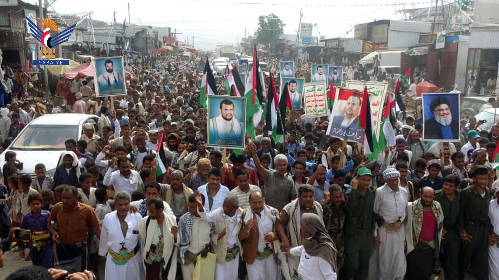 مسيرات في مديريات حجة دعماً لصمود الشعب الفلسطيني وتأييدا لقرارات القيادة