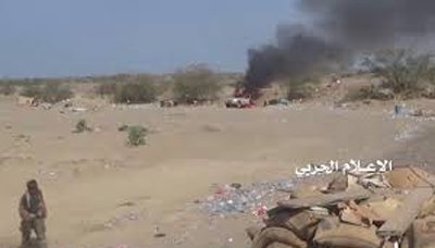 قتلى وجرحى وتدمير 5 آليات بكسر زحف للغزة والمرتزقة بالساحل الغربي