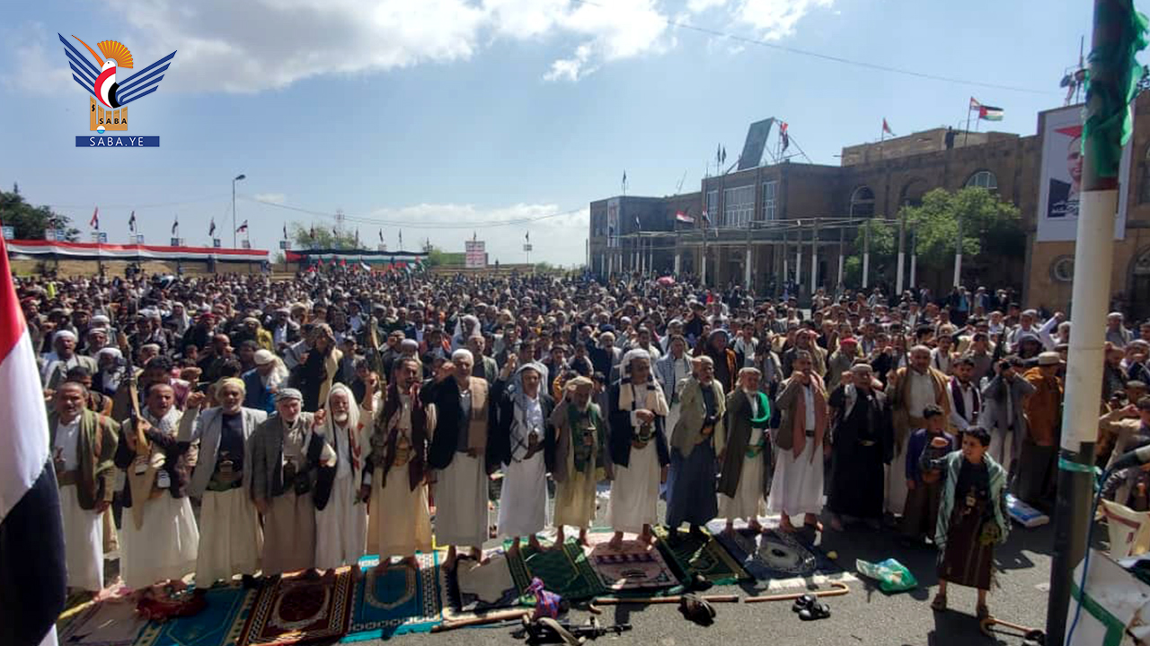 مسيرة غضب في المحويت تنديدا بمجزرة العدو الصهيوني بغزة