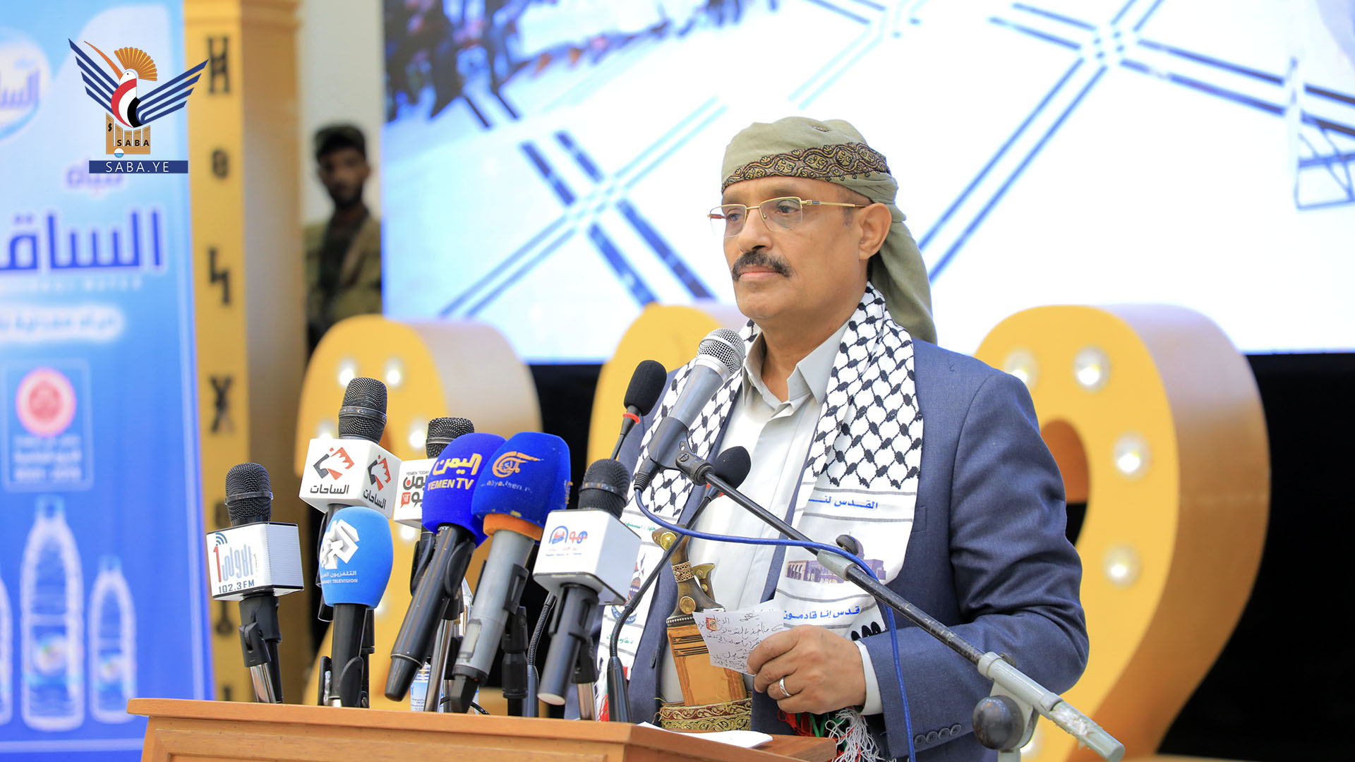 السامعي يدعو وسائل الإعلام للتركيز على القضية الفلسطينية