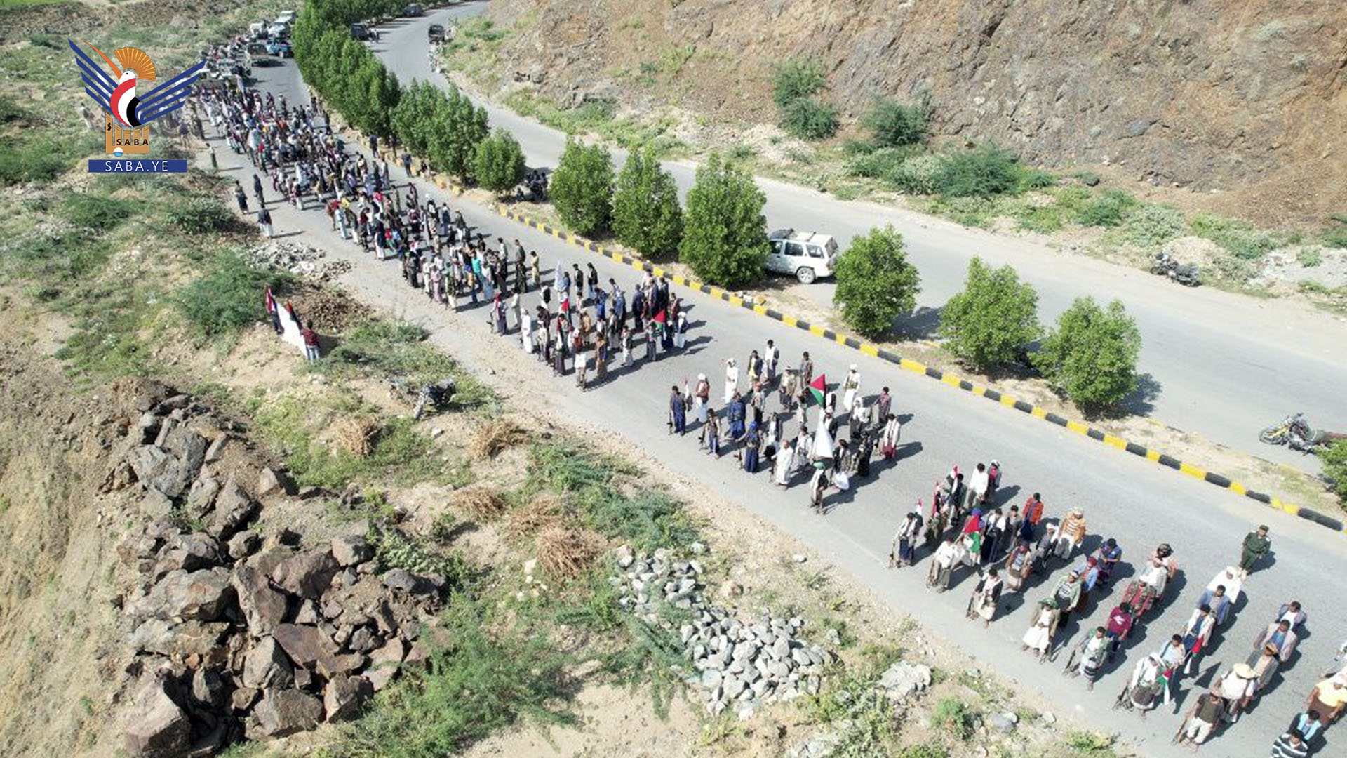 حجة.. عرض رمزي لخريجي دفعة “طوفان الأقصى”