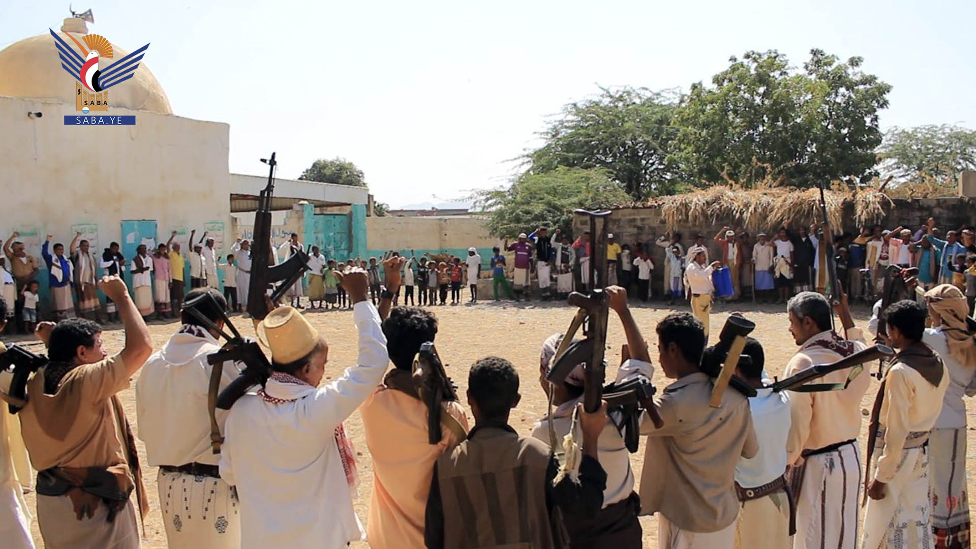 وقفه بمديرية المنصورية بالحديدة تنديدا بالعدوان الامريكي البريطاني على اليمن