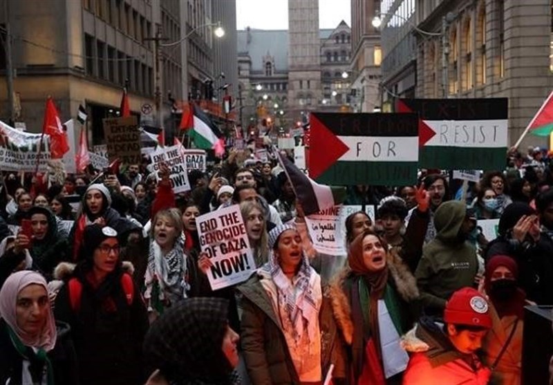 مظاهرات حاشدة في “كندا وبريطانيا’ تضامناً مع غزة 