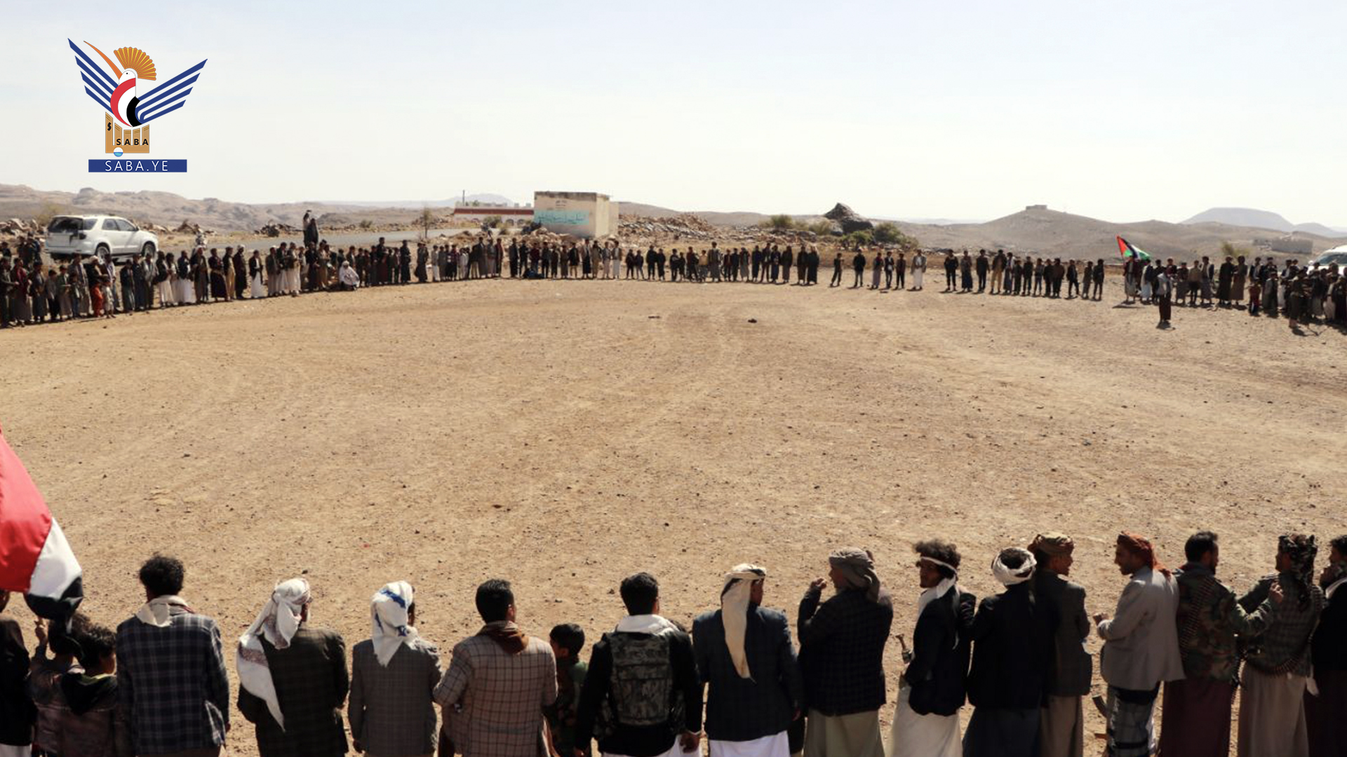 لقاء قبلي بمديرية الحداء في ذمار تنديدا بالعدوان الأمريكي البريطاني