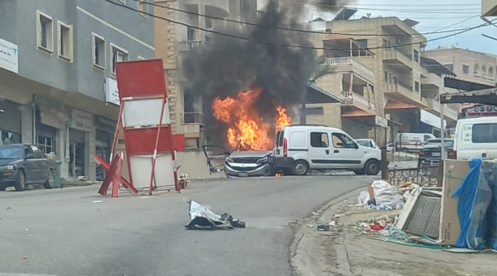شهيدان وخمسة جرحى بغارة صهيونية على بلدة كفرا جنوب لبنان