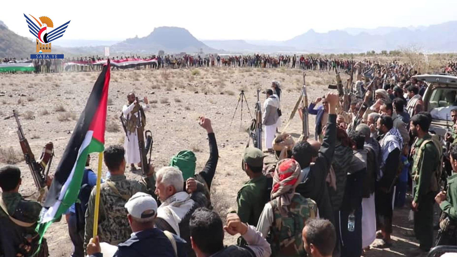 قبائل مخلاف الرياشيه بالضالع تعلن النفير لمواجهة العدو الأمريكي