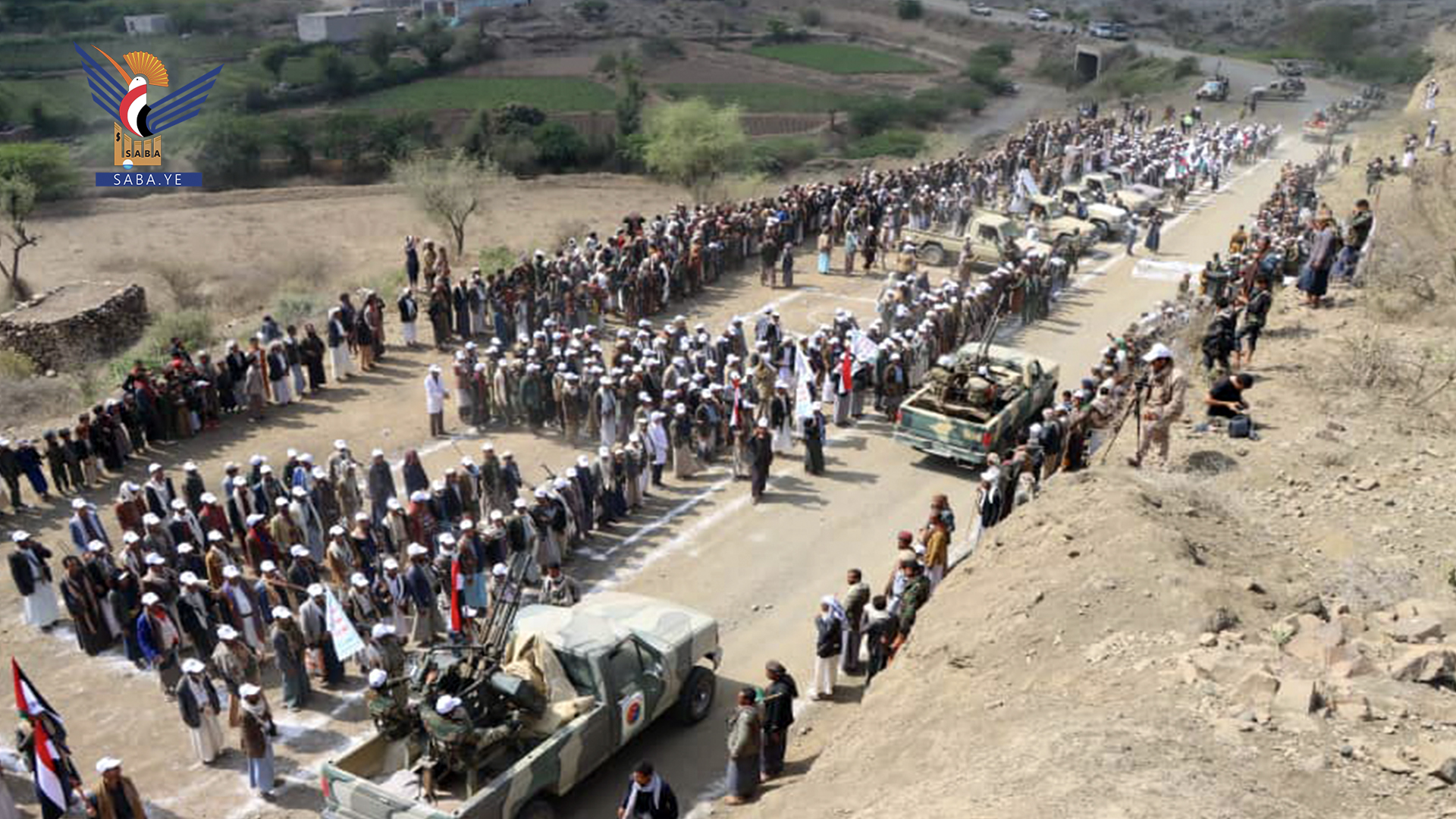 عرض شعبي لخريجي دورات “طوفان الأقصى” بمديرية الحيمة الخارجية