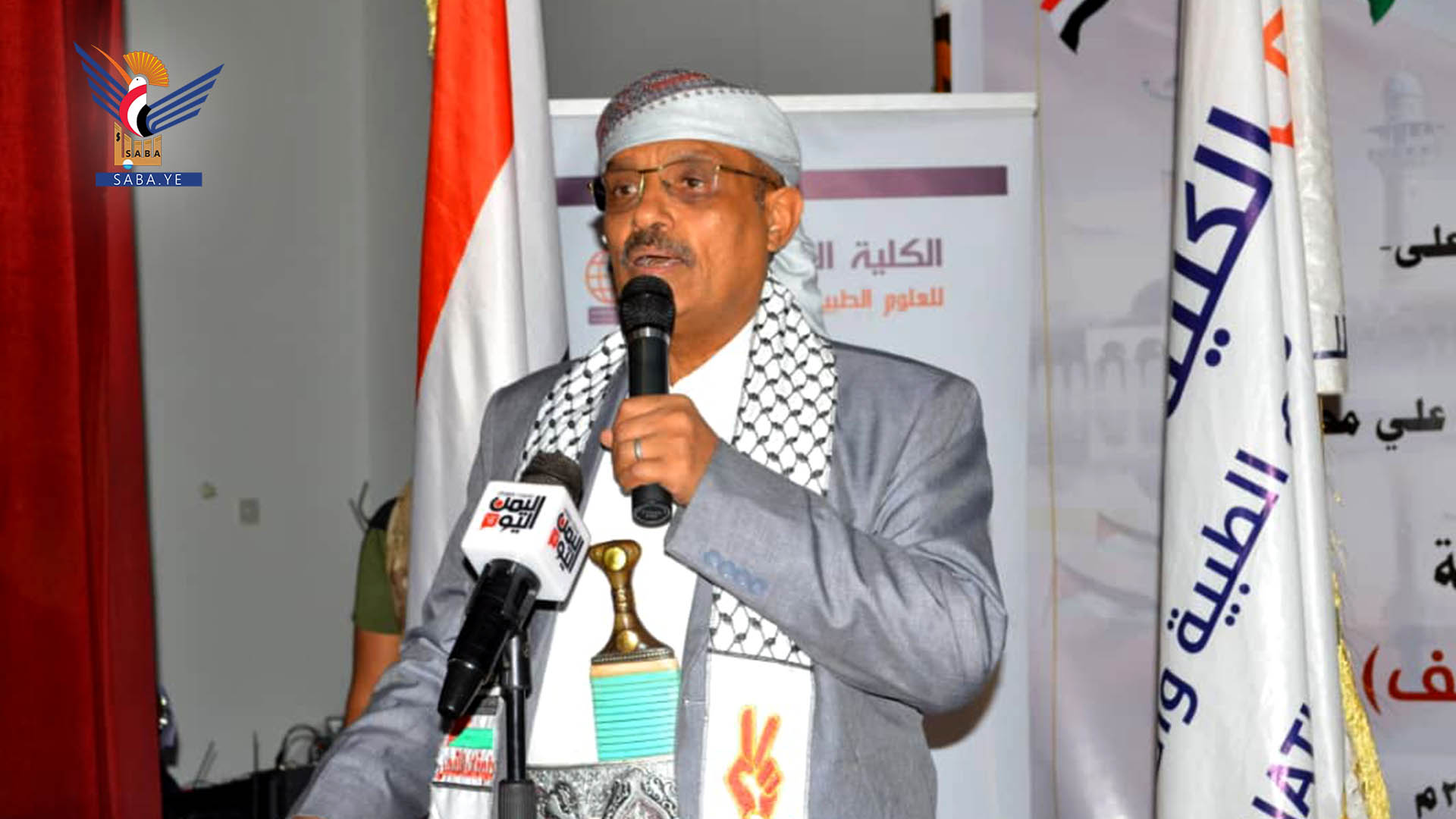 السامعي : الأمة تعيش عزة انتصارات تسطرها المقاومة الفلسطينية في غزة