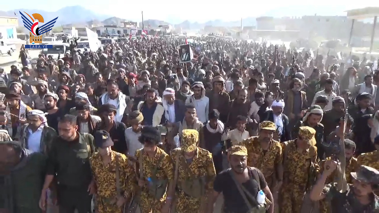 محافظة مأرب تشهد أربع مسيرات تحت شعار” مع غزة ملتزمون حتى النصر”