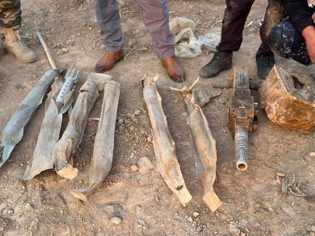 قوات الحشد العراقية تعثر على ستة صواريخ موجهة من مخلفات داعش في كركوك