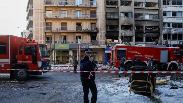 وقوع انفجار في وسط أثينا