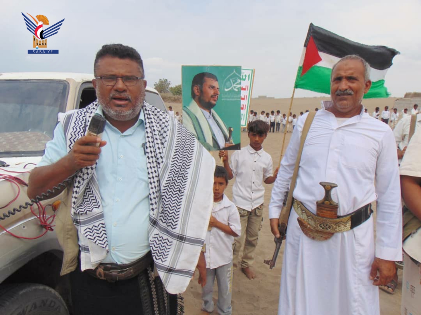 وقفة حاشدة في الساحل الغربي لإعلان النفير لمواجهة العدوان الأمريكي البريطاني