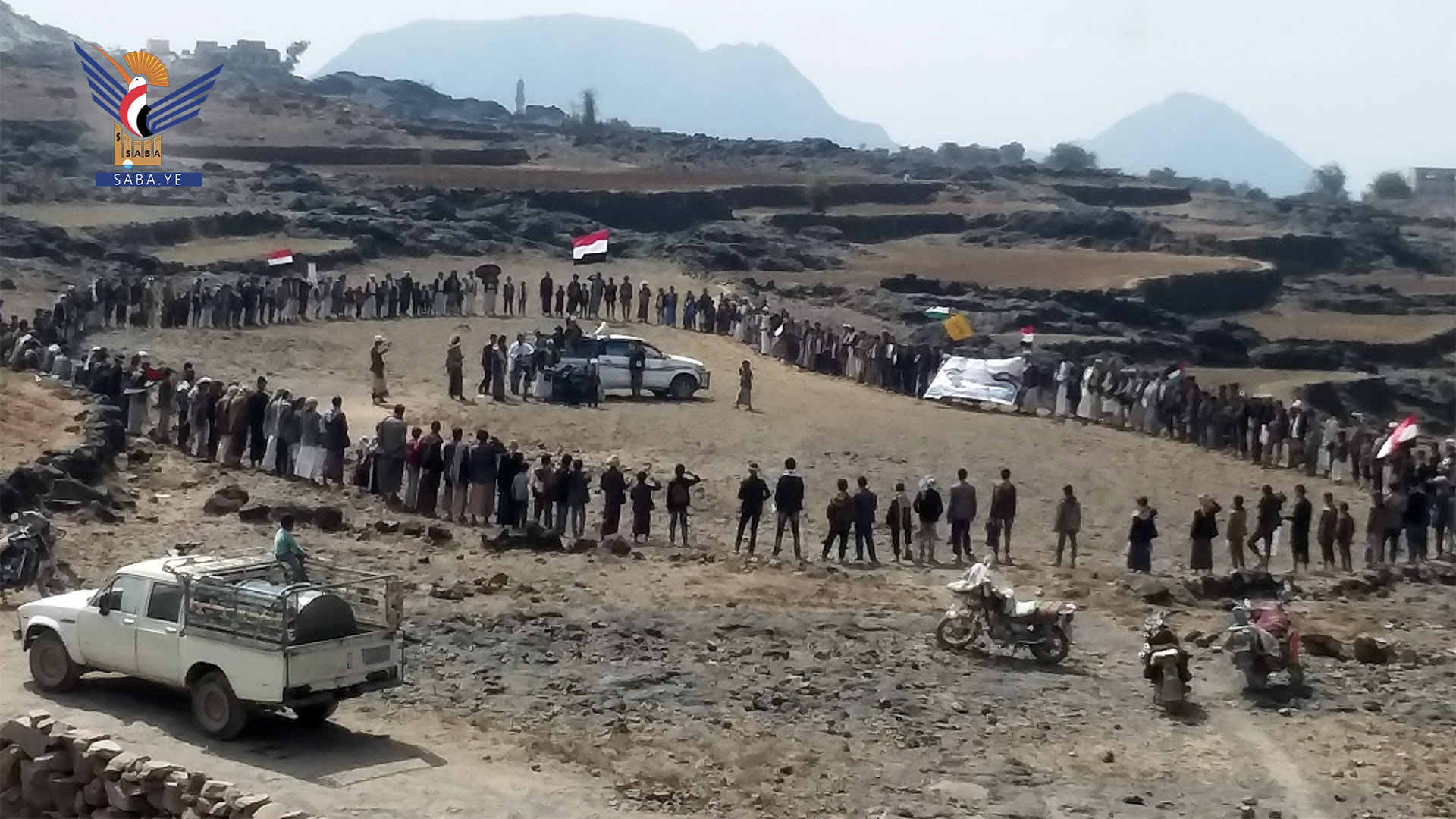 وقفات في مديريات ذمار تنديداً بالعدوان الأمريكي البريطاني