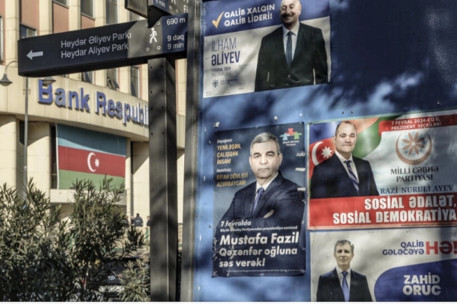 إعادة انتخاب علييف رئيساً لأذربيجان للمرة الخامسة على التوالي