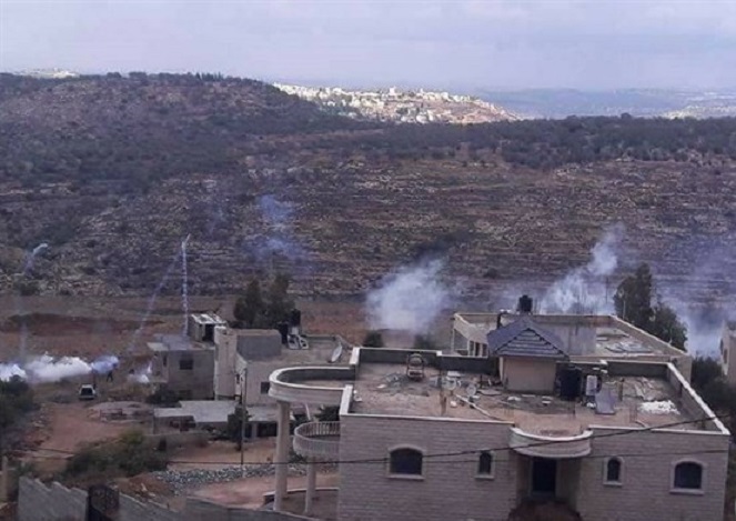 العدو الصهيوني يقتحم محيط مجمع فلسطين الطبي قرية دير نظام برام الله