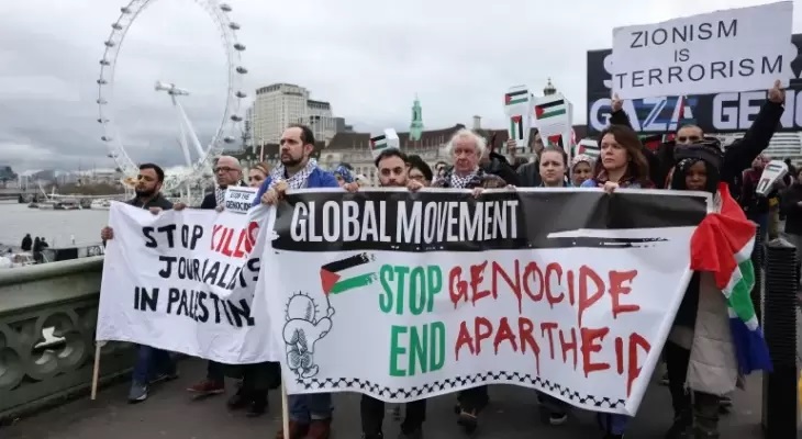 استطلاع بريطاني: أغلبية كبيرة تدعم وقف العدوان على غزة 