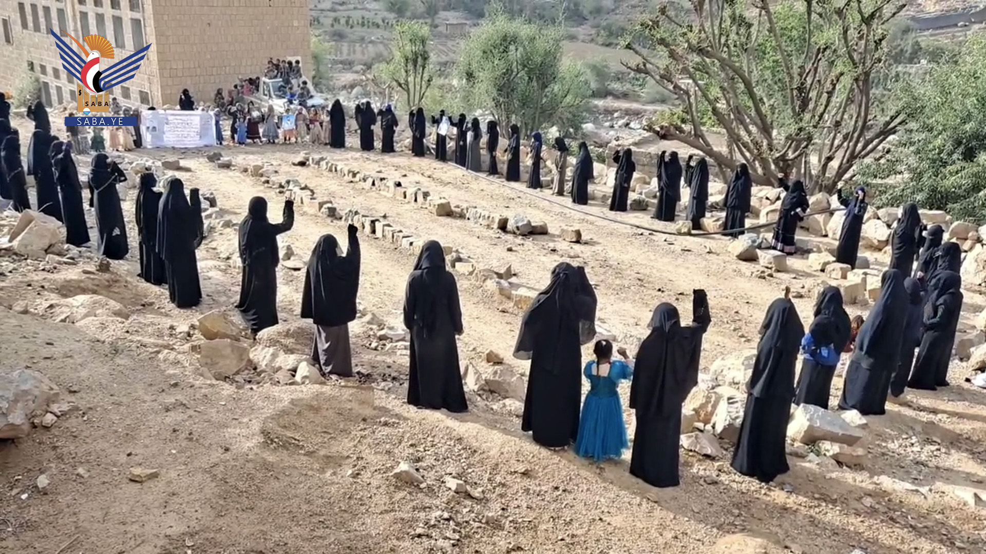 فعالية ووقفة نسائية في مديرية حريب القراميش بمأرب في الذكرى السنوية للشهيد الرئيس الصماد