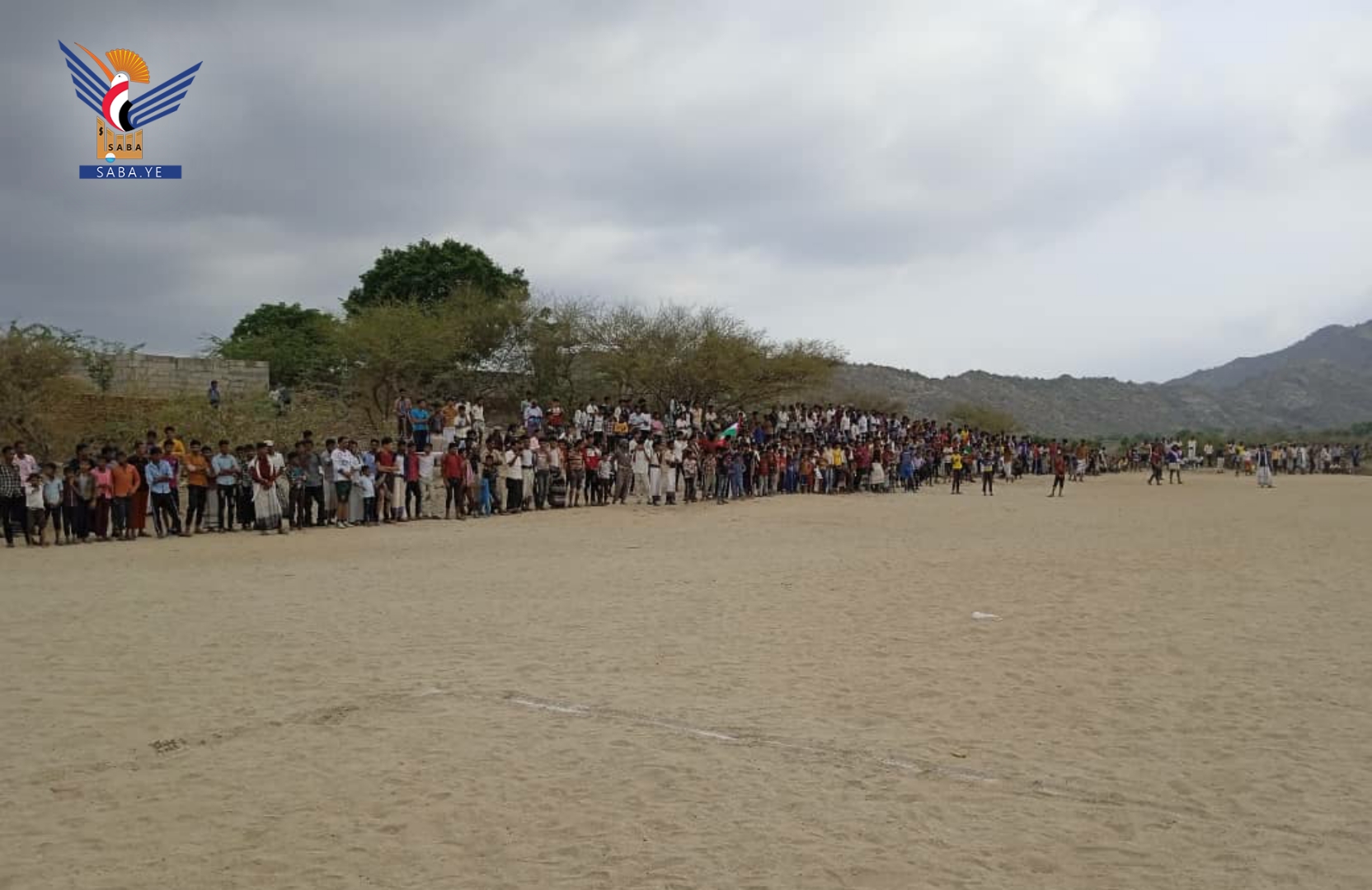 وقفة في كعيدنة حجة تضامناً مع الشعب الفلسطيني