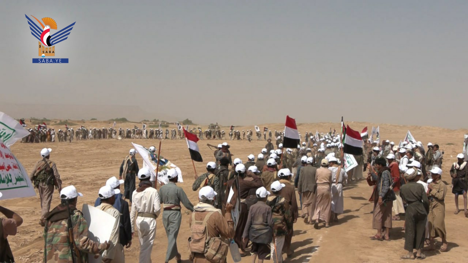 الجوف.. عرض شعبي لخريجي الدورة الأولى “طوفان الأقصى” في المصلوب