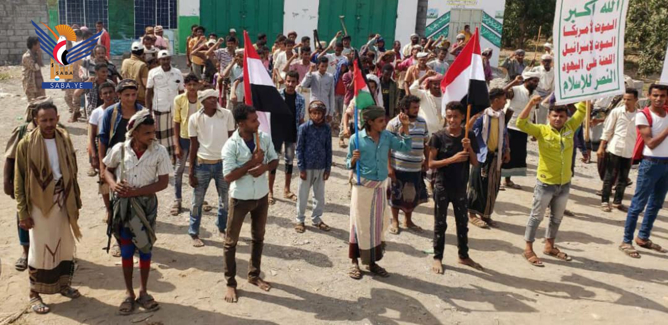 مسير لخريجي دورات التعبئة العامة في مديرية الضحي بالحديدة