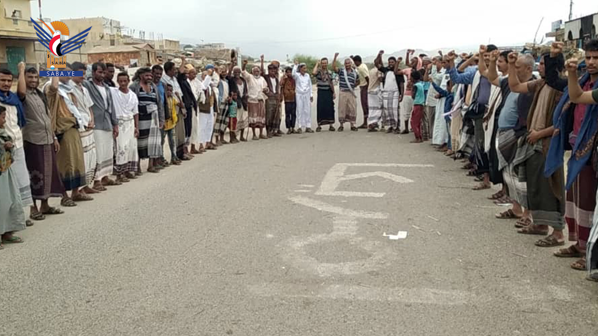 وقفات في محافظة حجة تضامناً مع الشعب الفلسطيني