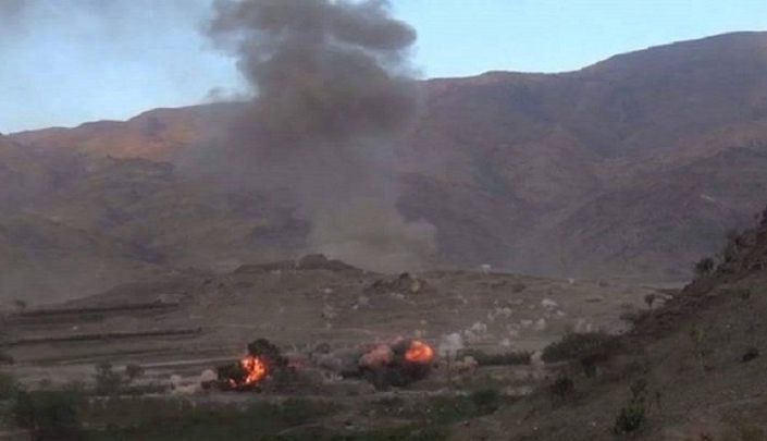 طيران العدوان يشن أربع غارات على مديرية الظاهر بصعدة