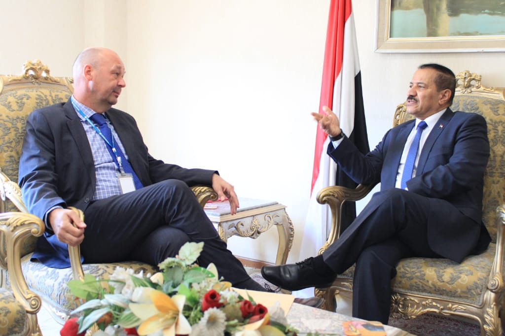 وزير الخارجية يلتقي الممثل المقيم لبرنامج الأمم المتحدة الإنمائي