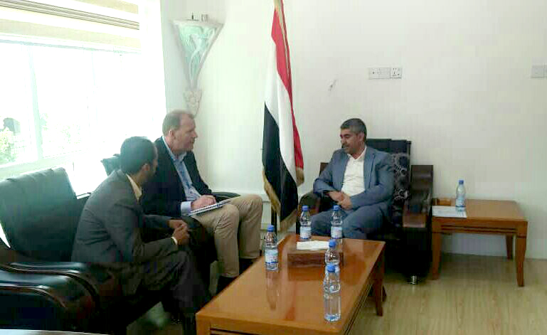 طاووس يلتقي مدير مكتب الأمم المتحدة للشؤون الإنسانية “أوتشا”