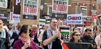 تظاهرة حاشدة أمام السفارة الإسرائيلية في واشنطن تنديدا بمخطط الضم