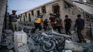 إستشهاد امراة وثلاثة اطفال في إنفجار ورشة لتصنيع القذائف شمال سورية