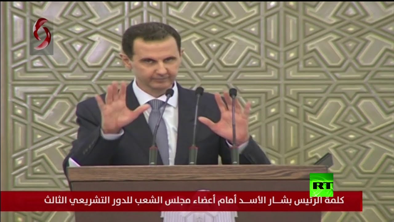 اصابة الرئيس السوري بهبوط ضغط أثناء كلمته في مجلس الشعب