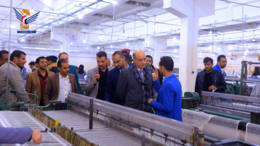 وزير الاقتصاد يزور مصنع الغزل وعدداً من مصانع ومعامل المنسوجات والملبوسات