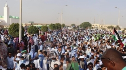 مظاهرة في العاصمة الموريتانية تضامنا مع غزة ورفضا للإبادة الصهيونية