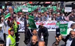 تحت شعار "عيدنا بانتصار المقاومة".. آلاف الأردنيين يواصلون فعاليات النصرة لغزة