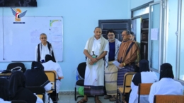 محافظ الحديدة يطلع على سير العمل والعملية التعليمية بمعهد العلوم الصحية