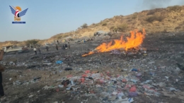 مركز عفار الجمركي يتلف كمية من البضائع المنتهية والممنوعة