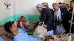 زيارات عيدية للمرضى  والجرحى بهيئة مستشفى الشهيد الصماد في عمران