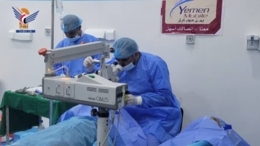 إجراء 220 عملية في مخيم العيون بمديرية وصاب السافل في ذمار