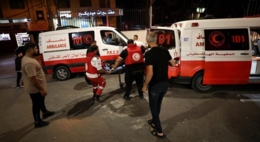 استشهاد ثلاثة فلسطينيين في قصف العدو الصهيوني عمارة سكنية بمدينة غزة