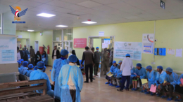 تدشين مخيم النور الطبي المجاني للعيون في هيئة مستشفى الثورة بإب