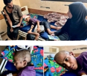 طفولة معلّقة ويدٌ مشلولة.. مأساة أسرة نازحة في جنوب غزة